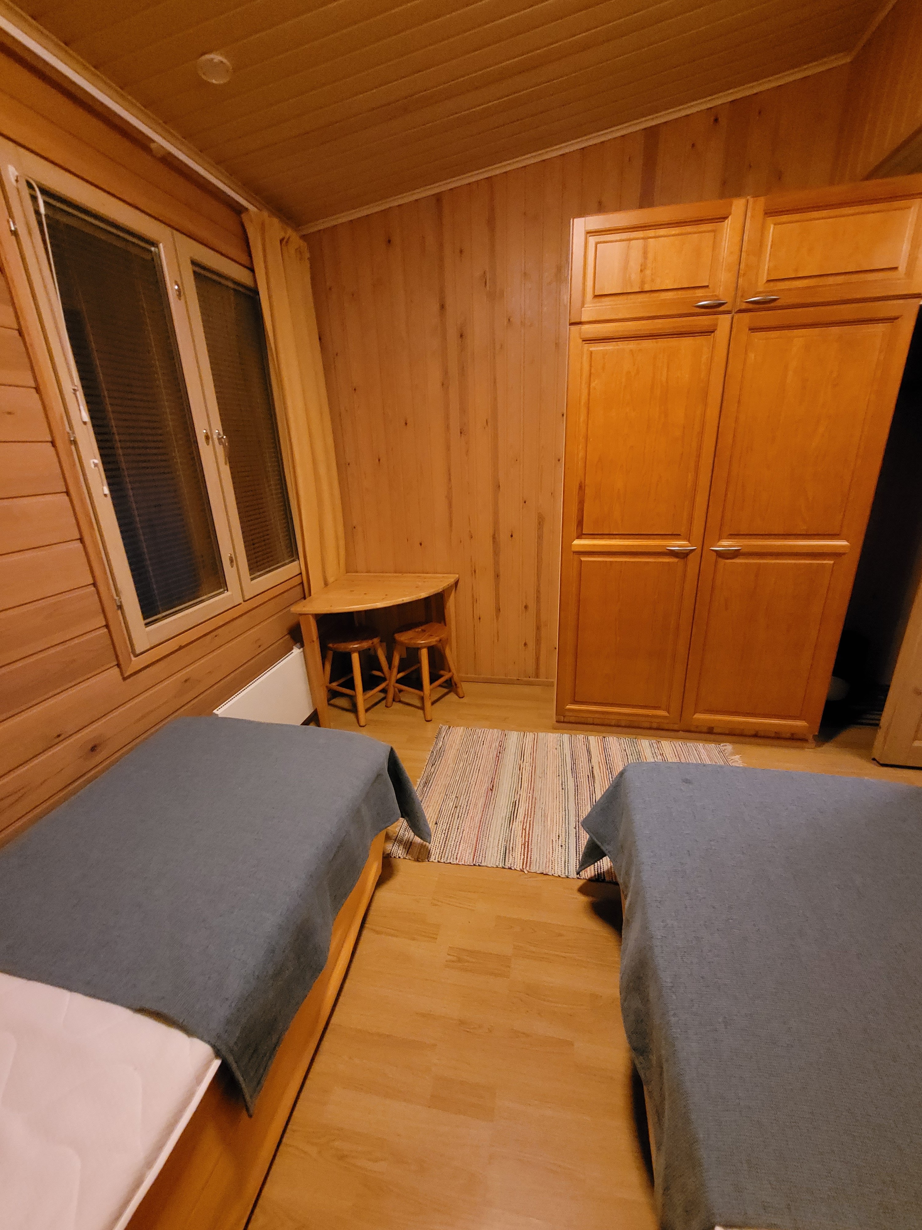 Ferienhaus Polarnacht Schlafzimmer