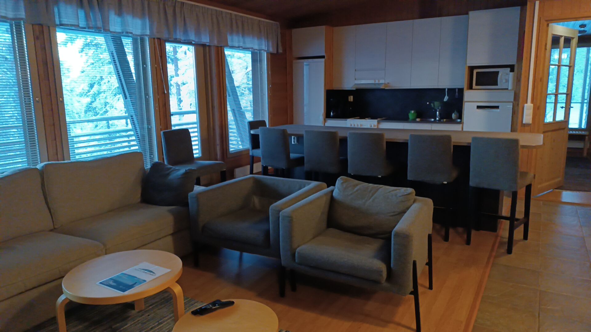 Ferienhaus Polarnacht Wohnzimmer 2