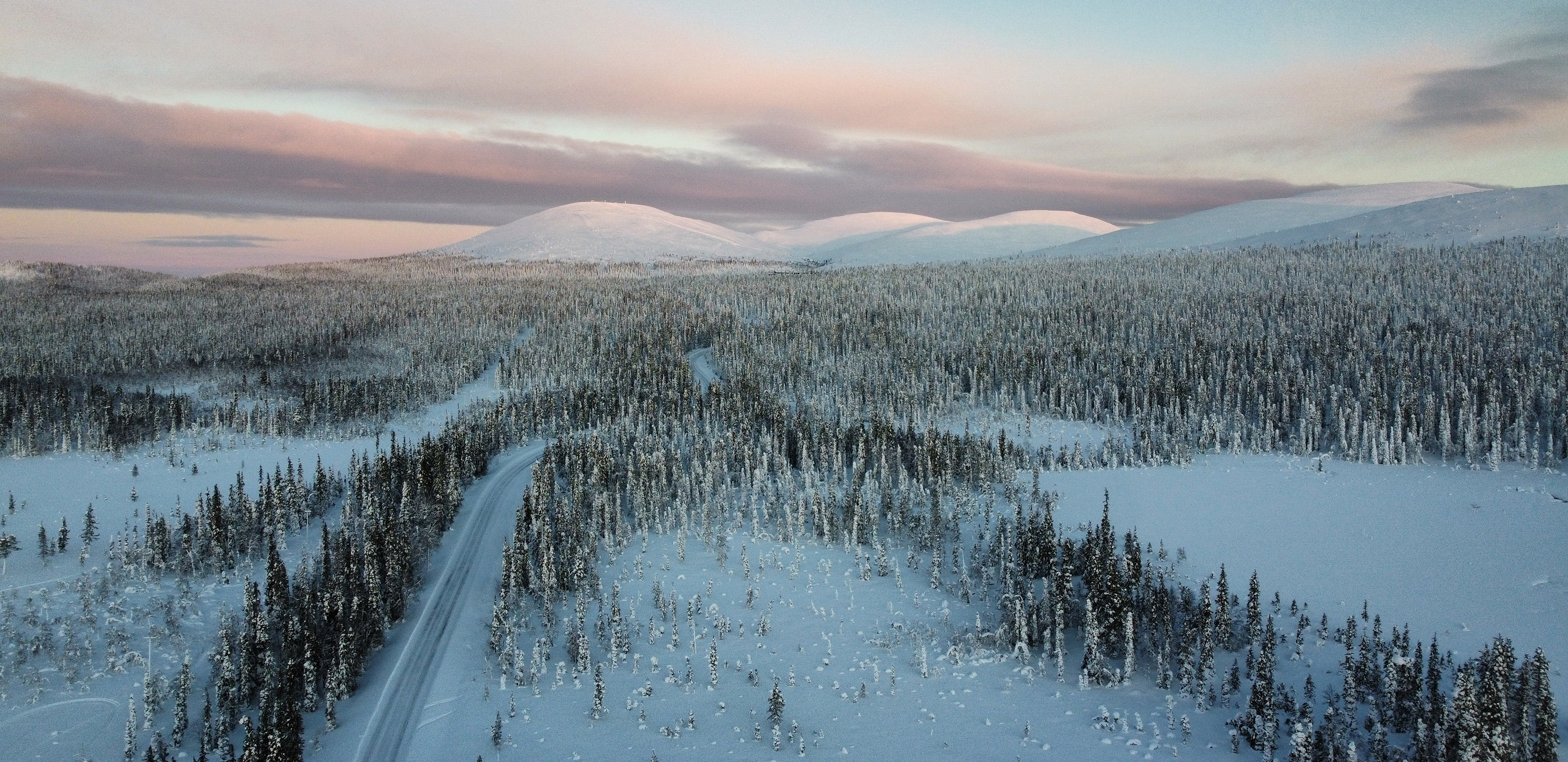 Naturblick - Finnland Blick über finnische Winterlandschaft