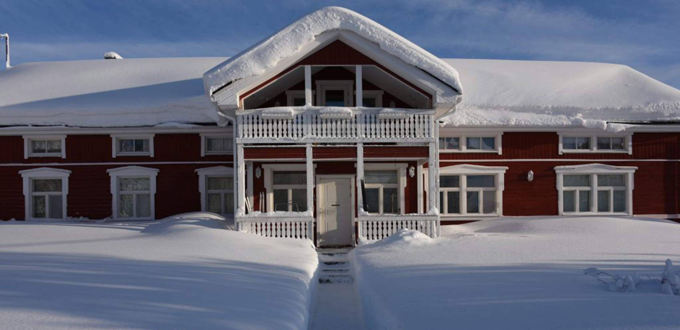 Gästehaus im Winter