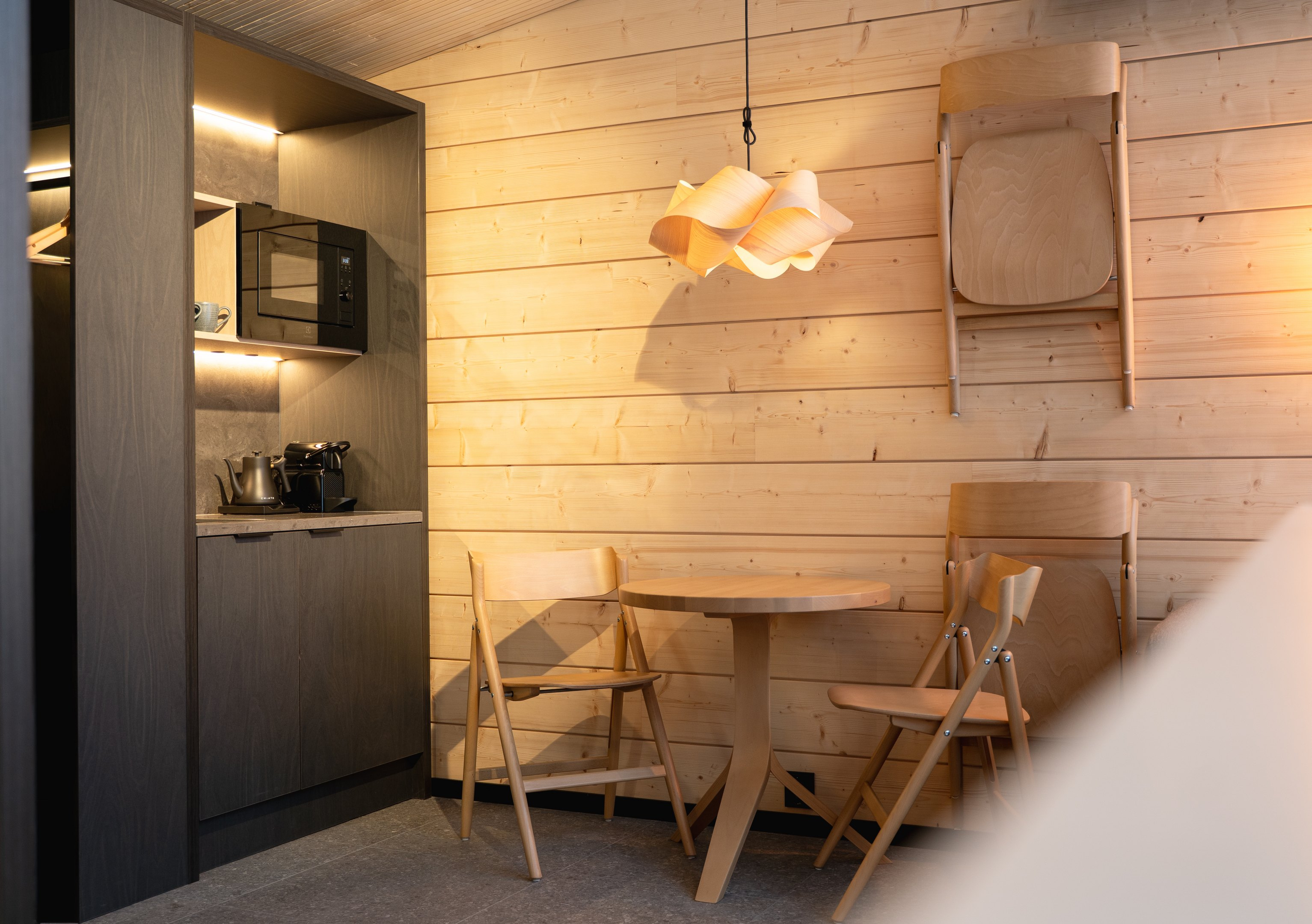 Arctic Sky Nest Sitzgelegenheit mit Küchenzeile