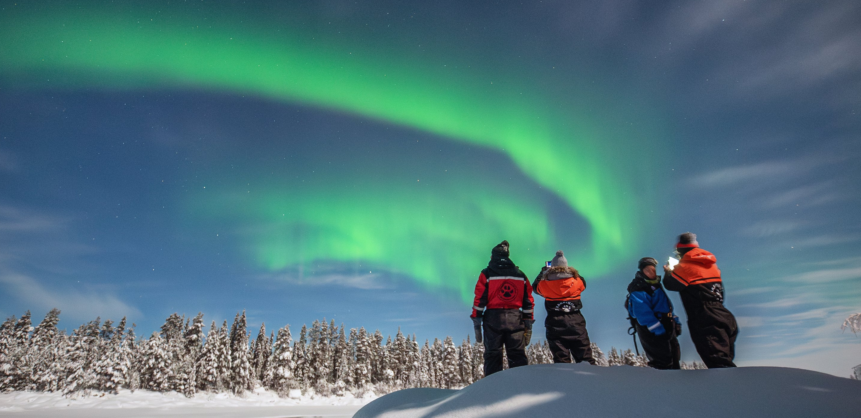 Aurora Schneeschuhwanderung Harriniva