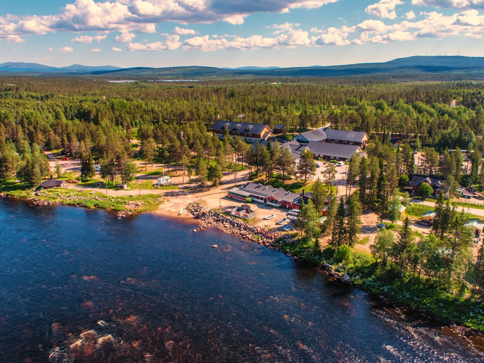 Harriniva Adventure Resort von Oben 