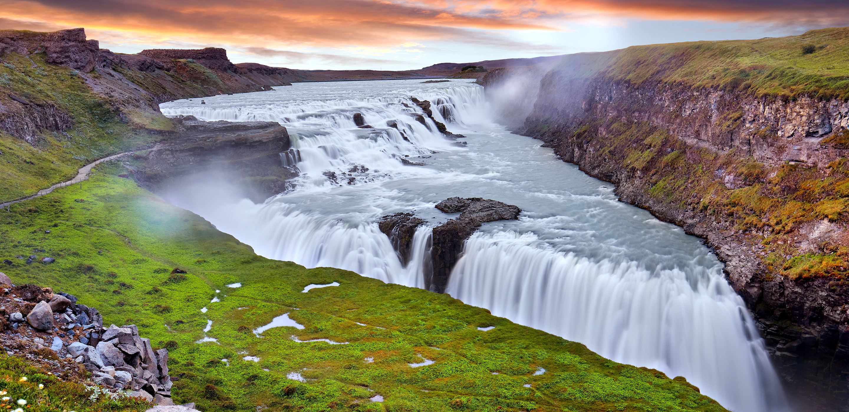 Island - Gullfoss-Wasserfall
