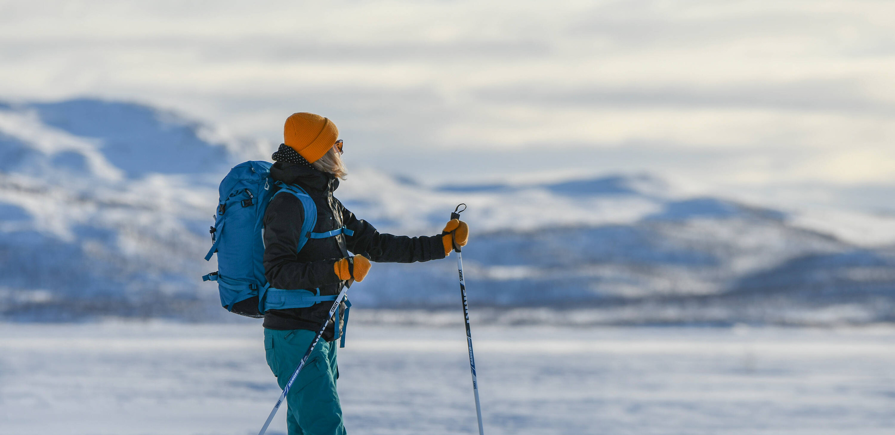 Kilpisjärvi Skifahren Langlauf SuviMansikkasalo Hiihtäjä