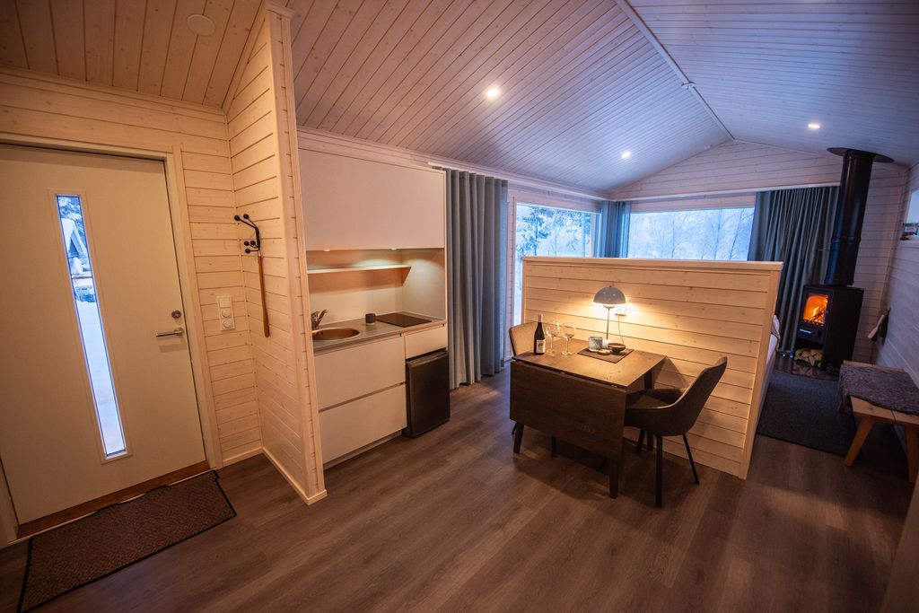 Sörbyn Lodge Lake View Cabin Wohnbereich