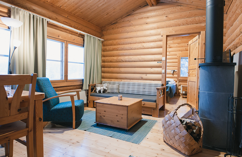 Aufenthaltsraum Blockhütte