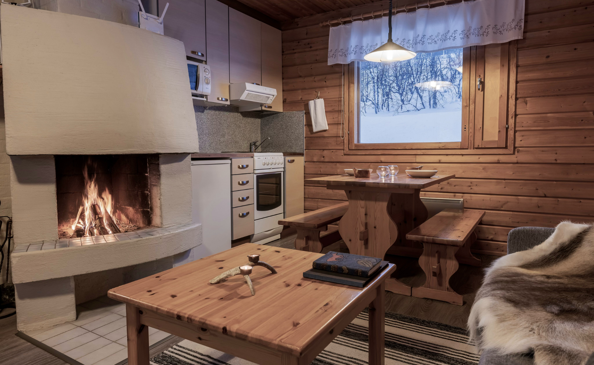 Log Cabin Valle Wohnzimmer