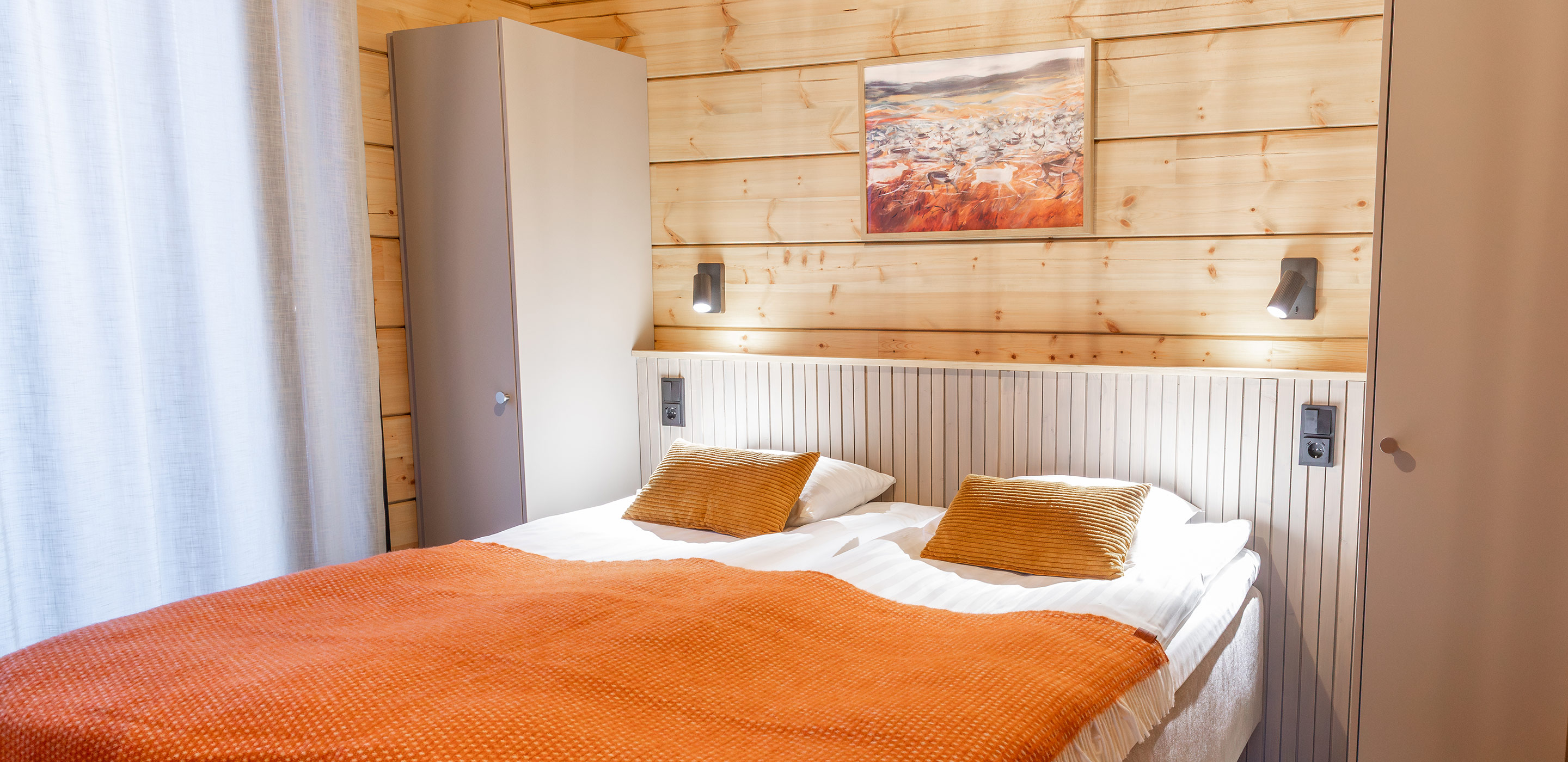 Nuorgam_Finnland_DeluxeVilla-Schlafzimmer