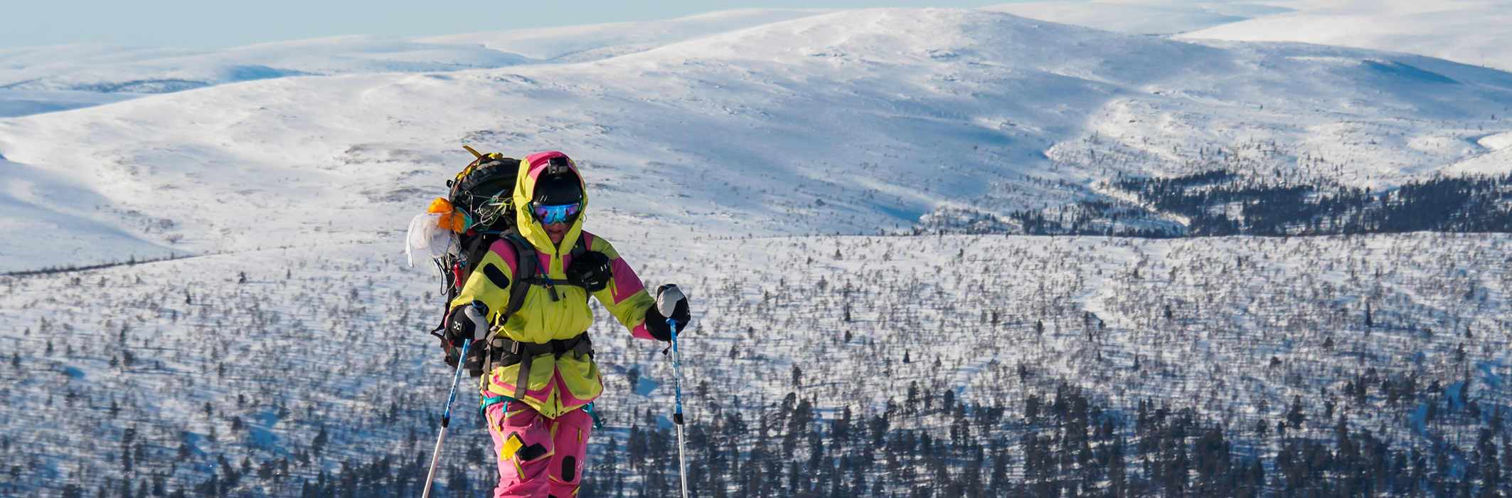 Skiing-Winter-Natur Skilanglauf im finnischen Winter - Natur hautnah erleben