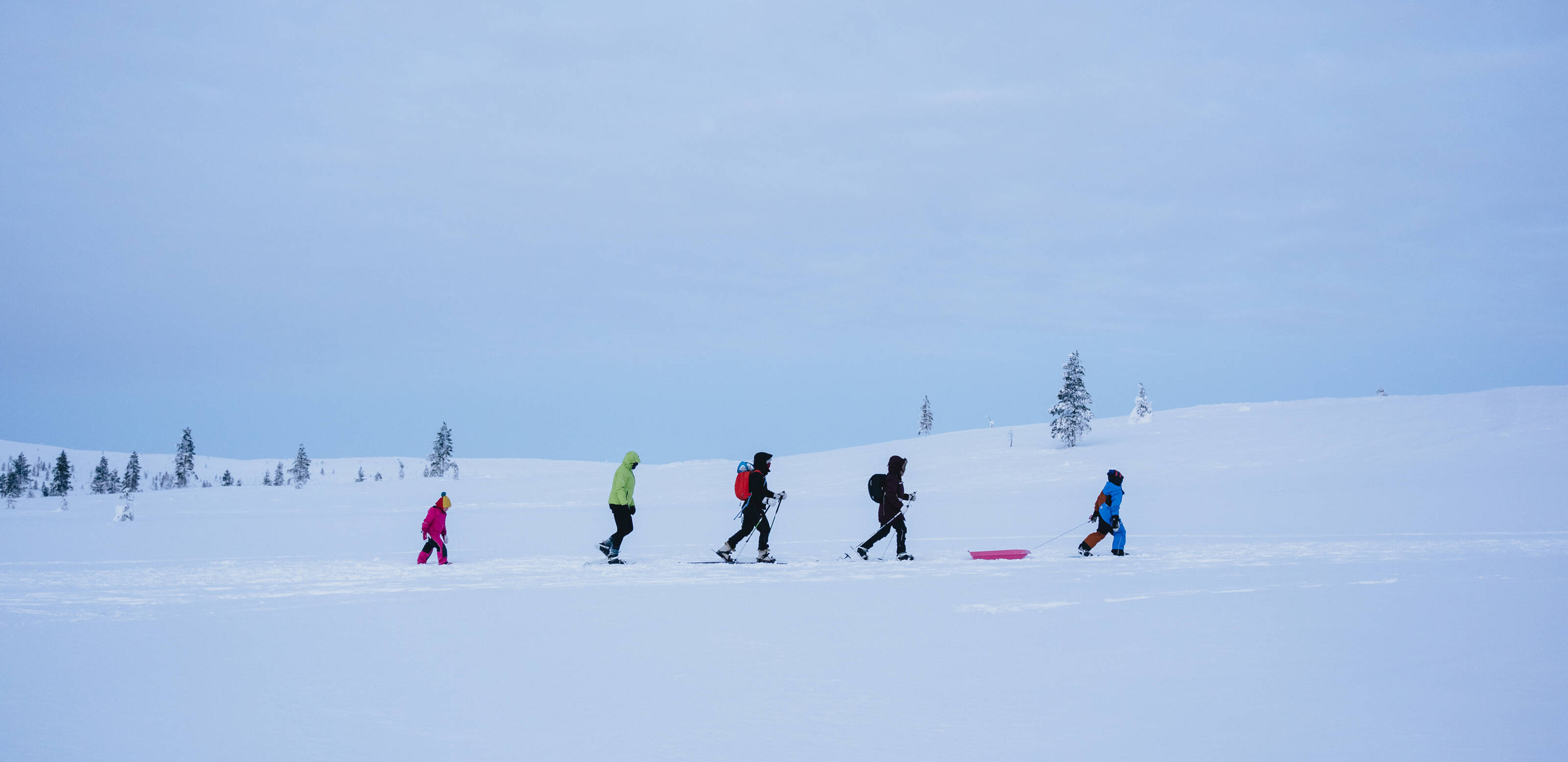 UKK Nationalpark Familienausflug Kiilopää im Winter