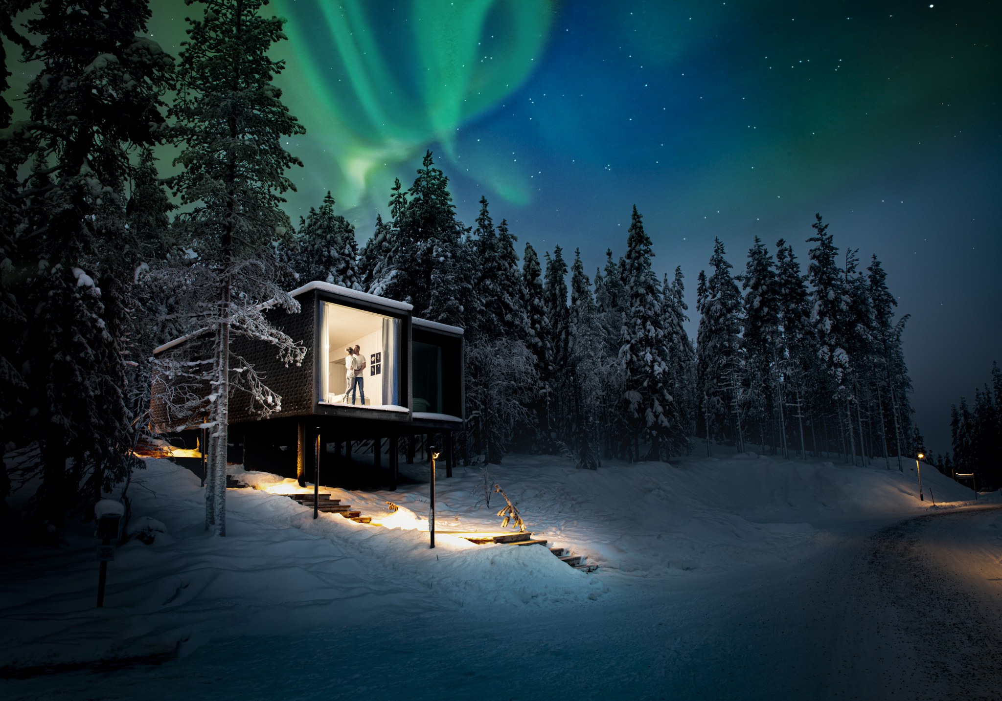 Arctic TreeHouse-Nordlichter 
