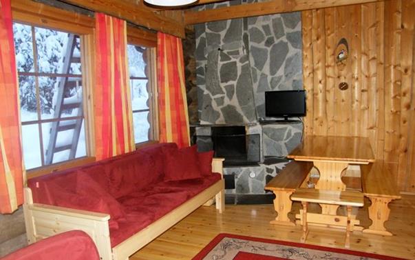 Doppelhaus-Hälfte „Kelomaja“ (44 m² + 10 m²) mit Sauna, für 2-4 Personen - innen