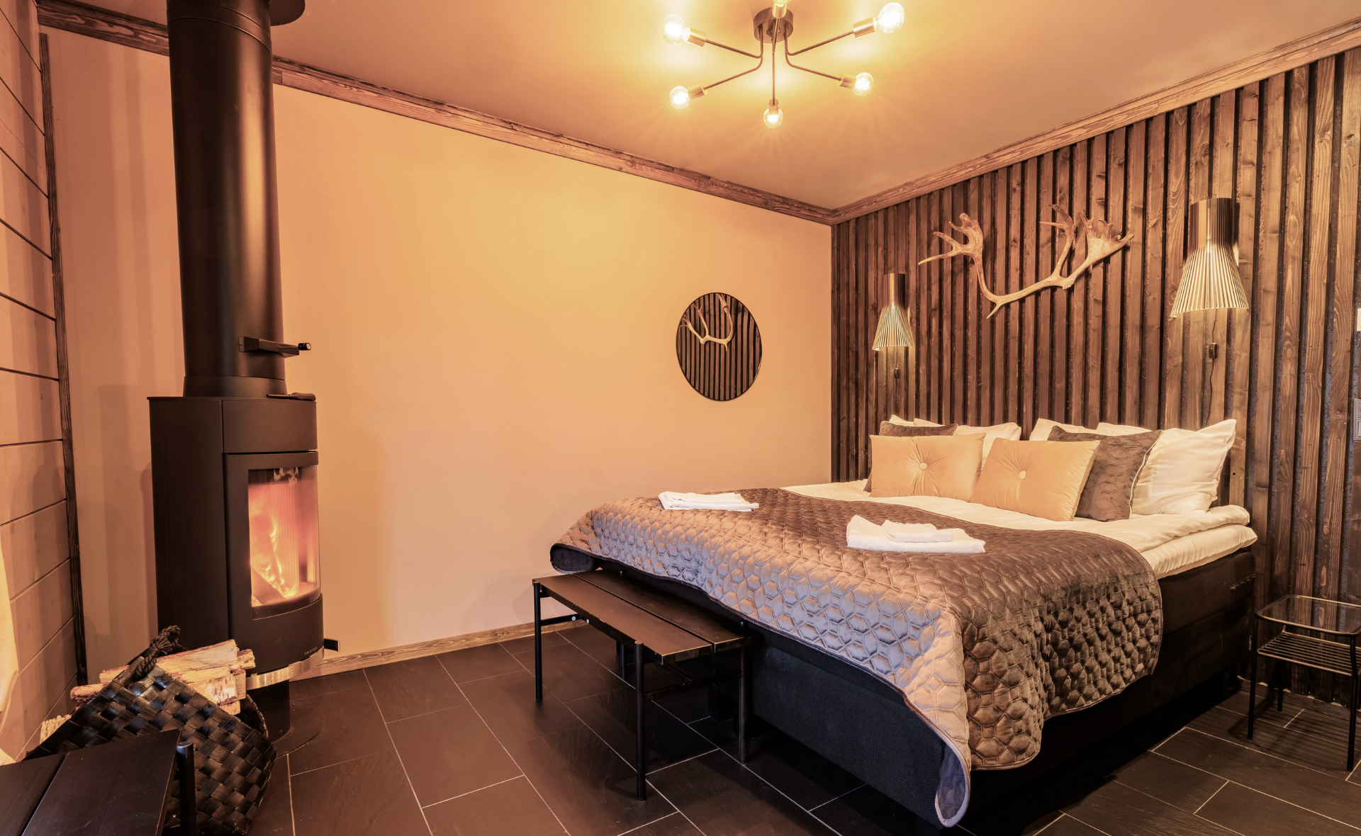 Private Luxury Cabin Valle SChlafzimmer
