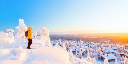 Winterliches Lappland