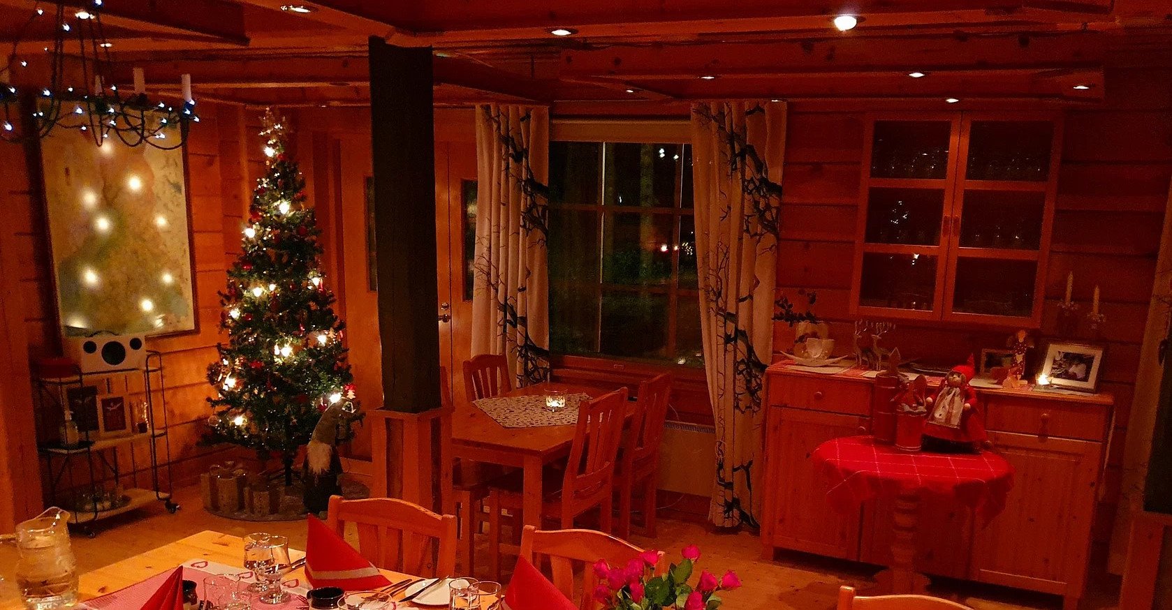 traditionelles lappländisches Weihnachts-Dinner